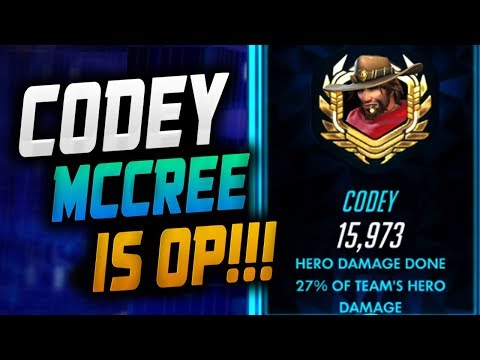 CODEY DOMINATING AS MCCREE! [ OVERWATCH SEASON 16 TOP 500 ]