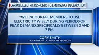 Carroll Electric responds to emergency declaration