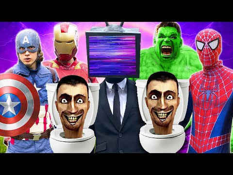 Skibidi Toilet VS Superheroes - The Movie!