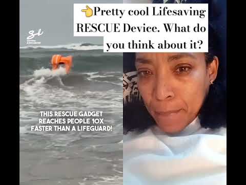 Lifesaving mechanical lifeguard #beach #surfing #waves