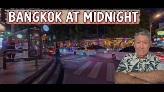 Midnight Ride Across The Mellow Section Of Bangkok, Thailand
