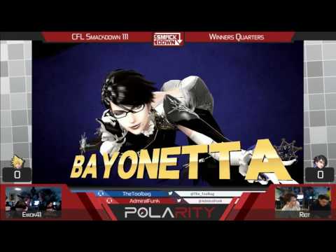 CFL Smackdown 111 WiiU - Ewok41 (Cloud) vs Riot (Bayonetta) - Winners Quarters