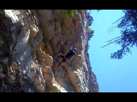 F Ferrata Postalmklamm falling