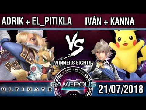 [INVITATIONAL GAMEPOLIS] Adrik + El Pitikla vs IvándeSevilla + Kanna - E3 SSBU Demo - Winners Eights