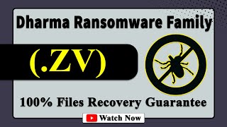 || SOLVED ✅🔘|| ZV (.ZV) Dharma family ransomware virus - removal and decryption