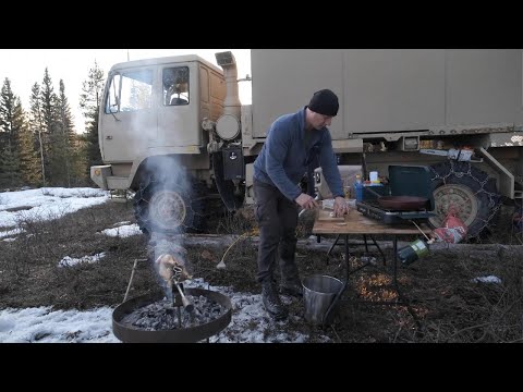 Unstoppable Overland Survival Shelter | Winter Camping & Cooking | Off-Grid 4x4 Camper Van Living
