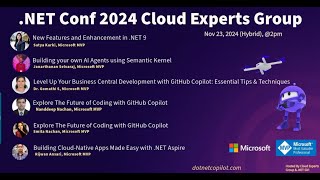 .NET Conf 2024 - Cloud Experts Group