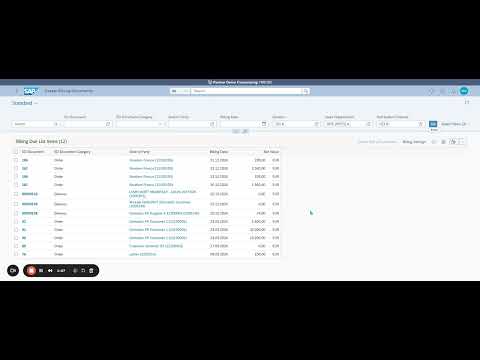 Billing   Create F2 invoice
