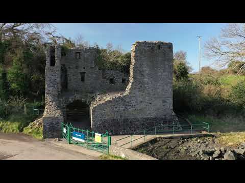 Mahee Castle, also known as Nendrum Castle, Strangford Lough, County Down, Northern Ireland.