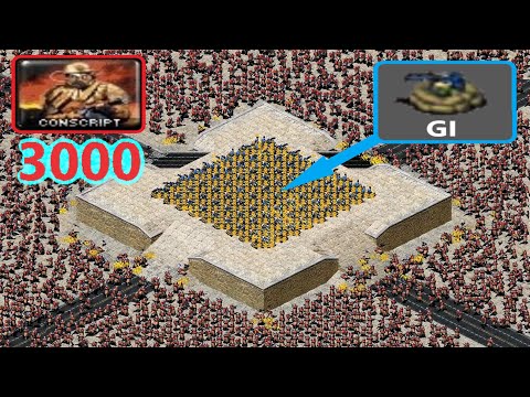 Fortified Gi's vs Conscripts - Red Alert 2