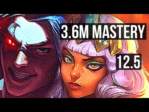 KAYN vs QIYANA (JNG) | 3.6M mastery, Legendary, 6 solo kills, 1000+ games | BR Grandmaster | 12.5
