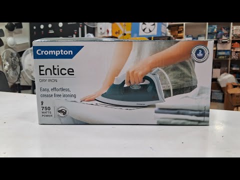 Crompton entice 750 w plastic body dry iron