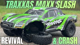 Traxxas Maxx Slash Rebuild and 50mph Crash #traxxas #traxxasmaxxslash
