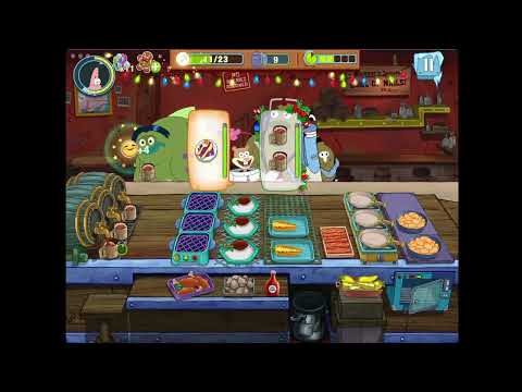 SpongeBob: Krusty Cook-Off - The Salty Spitoon - Level 21 - No Boosters - FULL STORY - CaroGamesNL