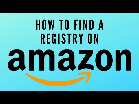How to find a registry on Amazon | Babies and Weddings!