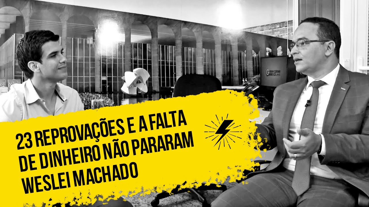 23 reprovações e a falta de dinheiro não pararam Weslei Machado
