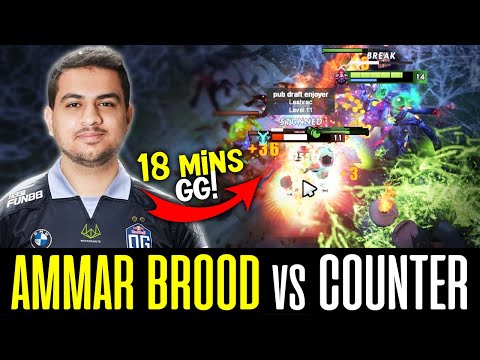 Ammar BROODMOTHER vs Last Picked COUNTER Mid - 18 MINS STOMP DOTA 2