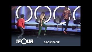 Backstage  'The Four' Zhavia, Jason, Rell & Tim Prepare To Defend Their Seats  The Four