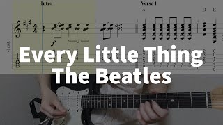 Every Little Thing - The Beatles | guitar tab easy