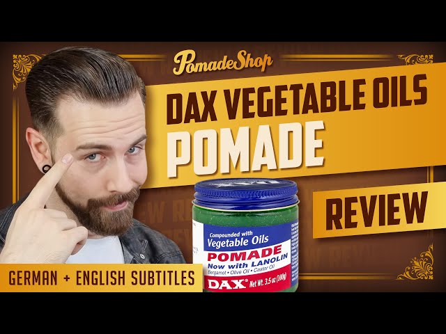 Vídeo relacionado con Dax Dax Pomade Compounded With Vegetable Oils para uso profesional para mejorar el rendimiento en cada uso con medida o especificación 89 G