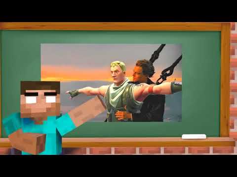 Monster School : Fortnite BATTLE ROYALE CHALLENGE - Minecraft Animation