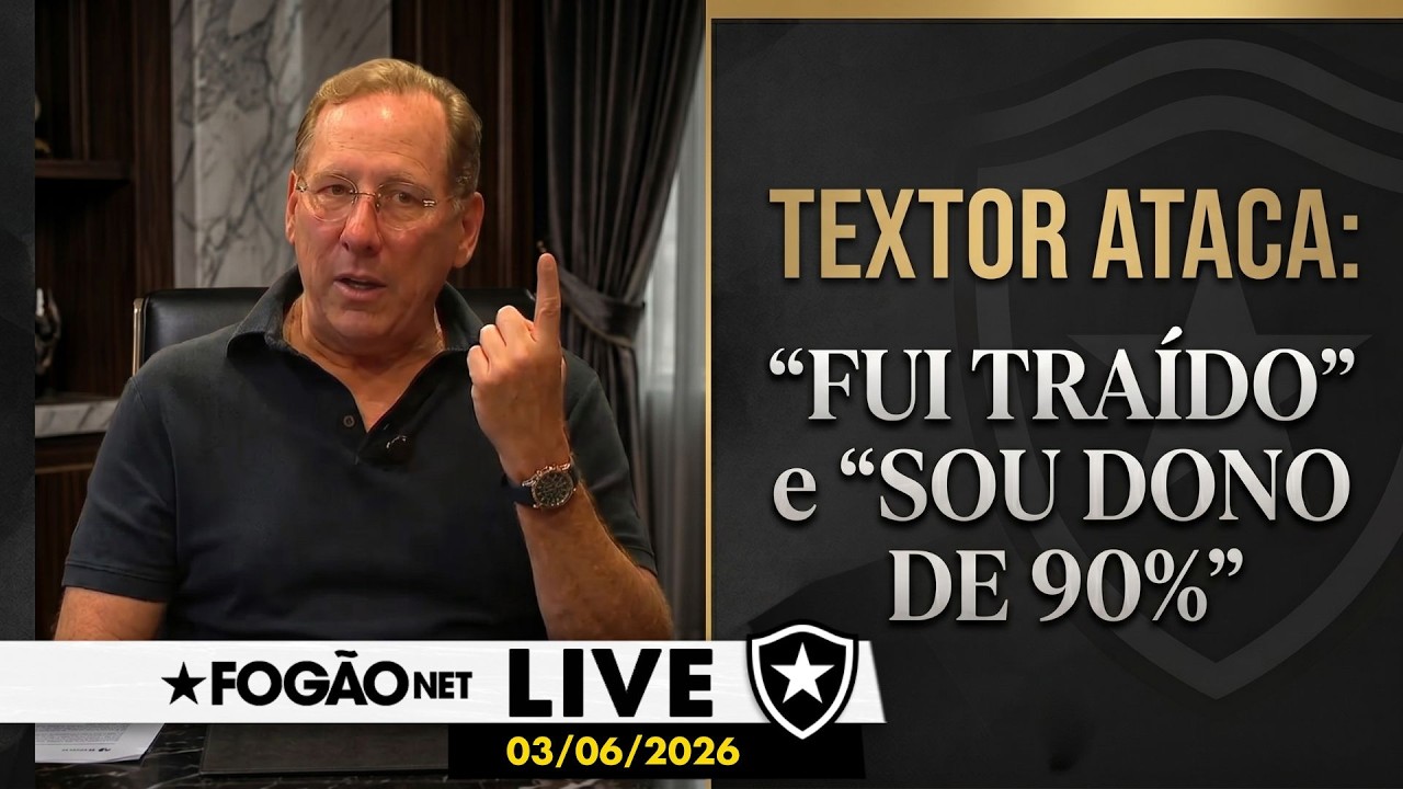 LIVE | John Textor diz que foi traído pelo clube social; Botafogo mapeia reforços