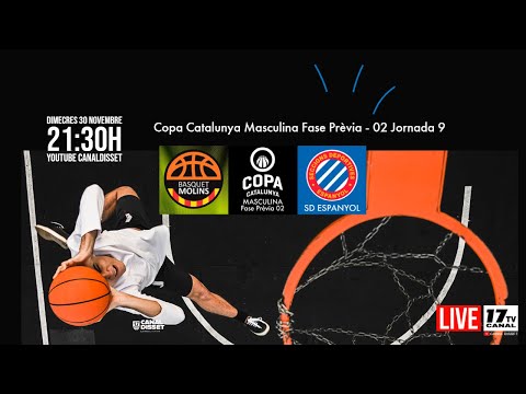 #CopaCatBQ |  Bàsquet Molins - SD Espanyol (J.9) 30nov2022