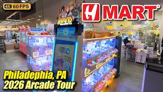 H Mart (Philadelphia PA), January 2026 arcade tour, new 4K full walkthrough
