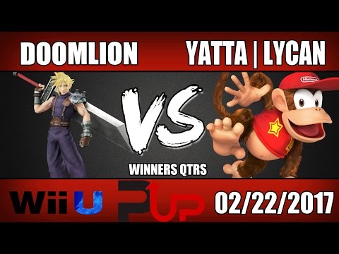 Doomlion (Cloud) vs Yatta | Lycan (Diddy Kong) Wii U Winners Qtrs - SOS