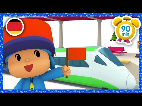 🚂 POCOYO DEUTSCH - Alle einsteigen! Der Zug fährt ab [ 90 minuten ] | CARTOONS und SERIEN für KINDER