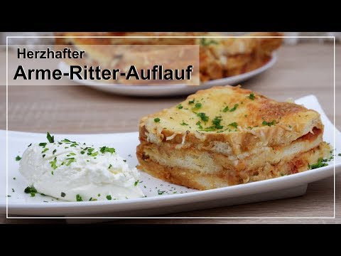 Herzhafter Arme-Ritter-Auflauf (Pizza Art) | Schnell | Einfach | Resteverwertung | SinahsBackwahn