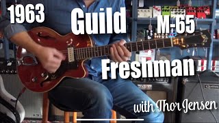 Video thumbnail for 1963 Guild M65 Freshman Hollow Body  w/ Thor Jensen by Collar City Guitars