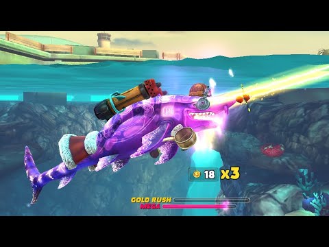 Dark Magic Shark🦈 Maxed Stats with Lasers - Hungry Shark World Full Gameplay HD | Hungry Shark Mod |