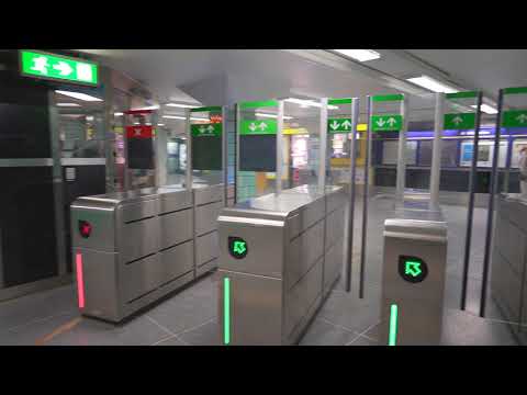 Sweden, Subway ride from Skanstull to Gamla stan