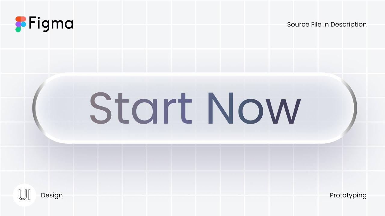 🔥 Figma Fancy Button Design | Auto Layout + Gradient Text + Prototype Animation Tutorial