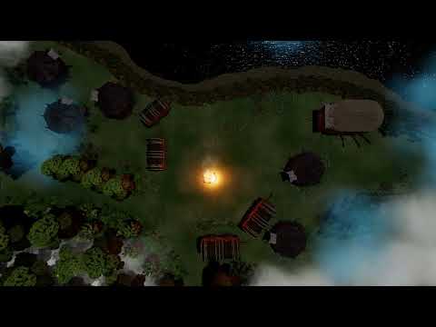 Curse of Strahd, Tser Pool Encampment, Dusk, D&D animated map