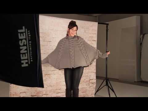 Fischer Wolle - Damenponchopullover "Riga" 759019