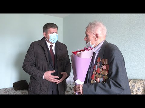 Старшыня Гомельскага аблвыканкама прыехаў да ветэрана Вялікай Айчыннай вайны Івана Матарэнкі видео