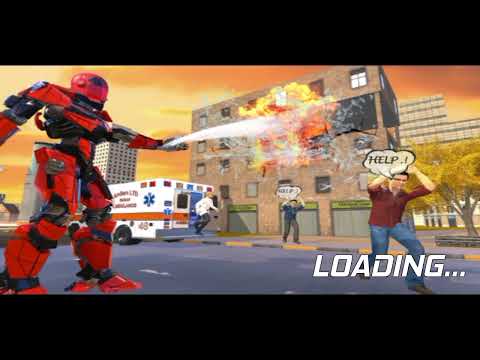 Rescue Robot Car Transform - FireTruck Robot Games - Android Gameplay