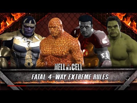 #SUPERHEROES BATTLE1 HULK VS THANOS VS COLOSSUS VS THE THING