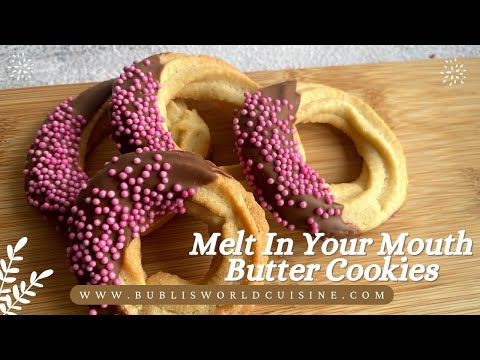 Easy Homemade Butter Cookie Recipe | How to make Danish butter cookies. #buttercookies #cookierecipe