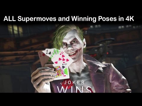 INJUSTICE 2 All Super Moves & Victory Poses (ALL CHARACTERS) 4K 60FPS