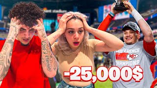 LOST $25,000 ON THE SUPERBOWL *EMOTIONAL*