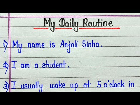 20 lines on my daily routine in english || My daily routine essay 20 lines