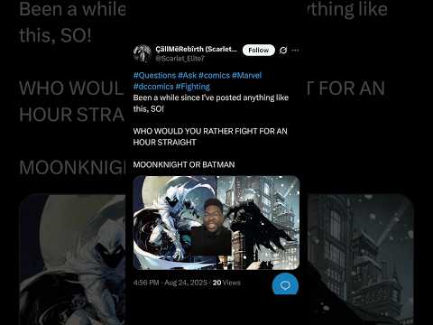 Who Would You Rather Fight? Moon Knight Or Batman #shorts #meme