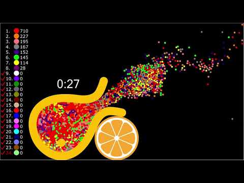 Marble Explosion Cannon   Proliferation Survival Marble Race in Algodoo [REVERSE]