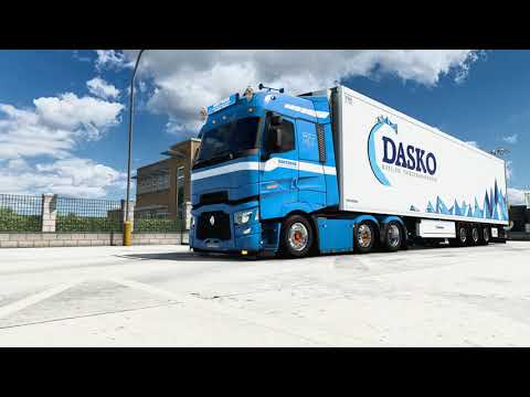 ETS2 1.43 open beta - Euro Truck Simulator 2- Renault Range T - Oslo (N) to Helsingborg (S)