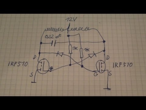 Astabiler Multivibrator Kippschaltung mit Mosfet Transistoren - eflose #167