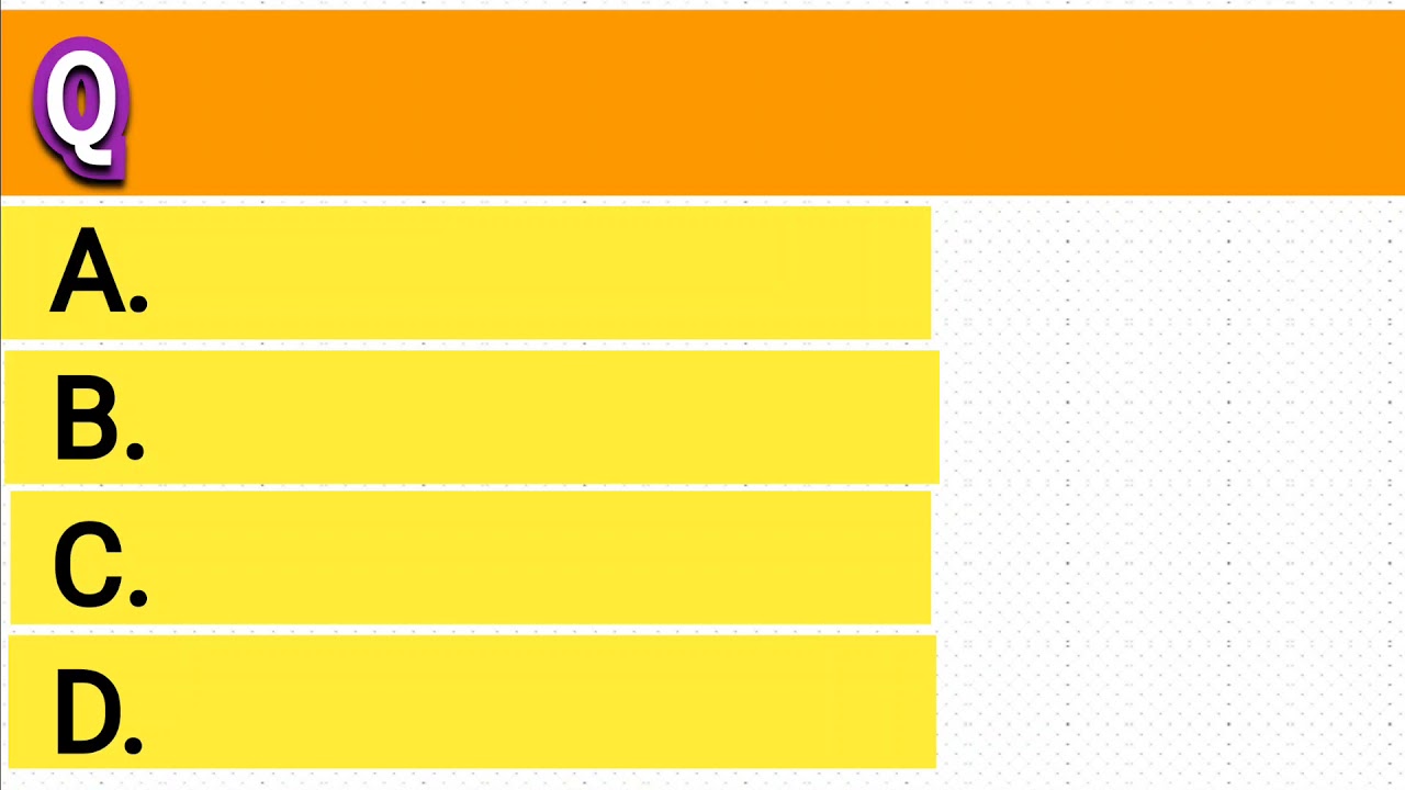 Multiple choice question and answers templat - 1 _free quiz template. free to use.No copyright.
