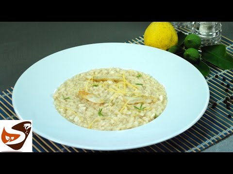 Risotto con branzino e limone - primi piatti  (risotto with sea bass and lemon)